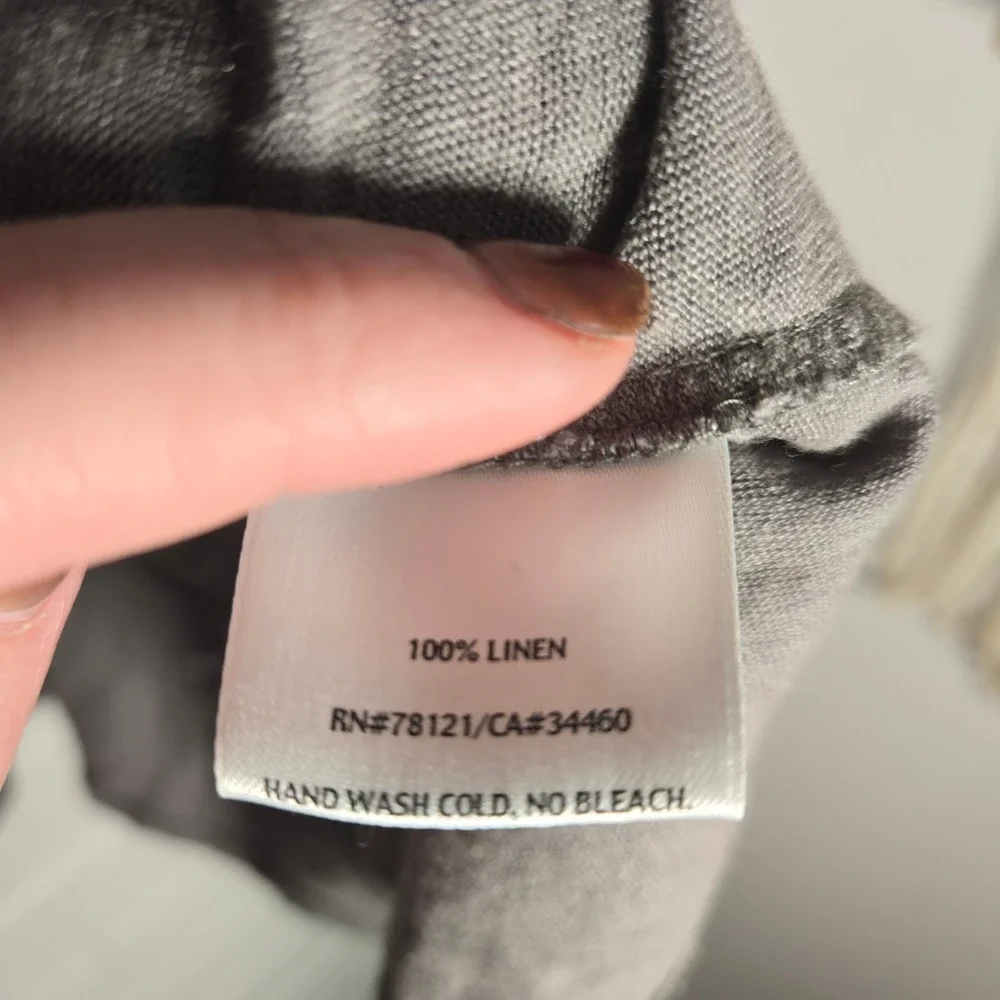 Eileen Fisher 100% Linen Midi Skirt Small Oversize Lagenlook Casual Minimalist‎